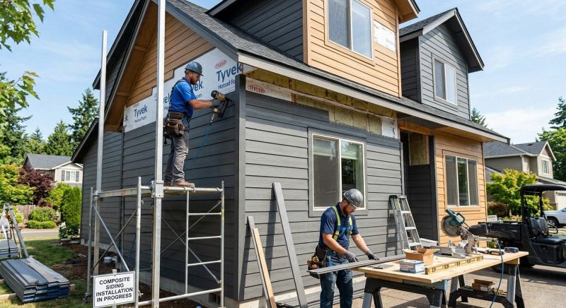Composite Siding Installation