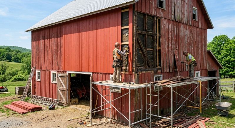 Barn Siding Replacement in Hickman County, TN