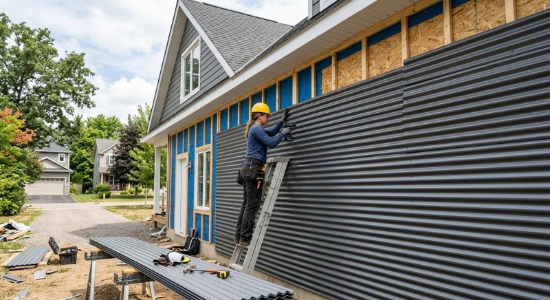 Corrugated Siding Installation in Hickman County, TN