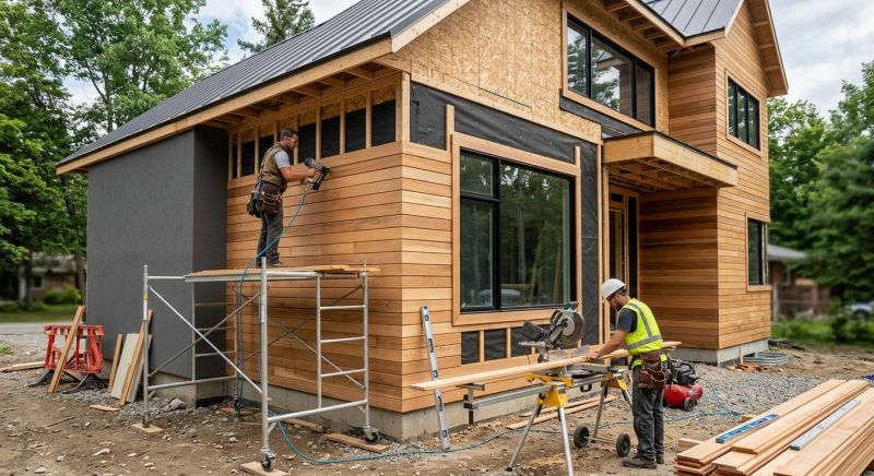 Faux Wood Siding Installation in Lobelville, TN