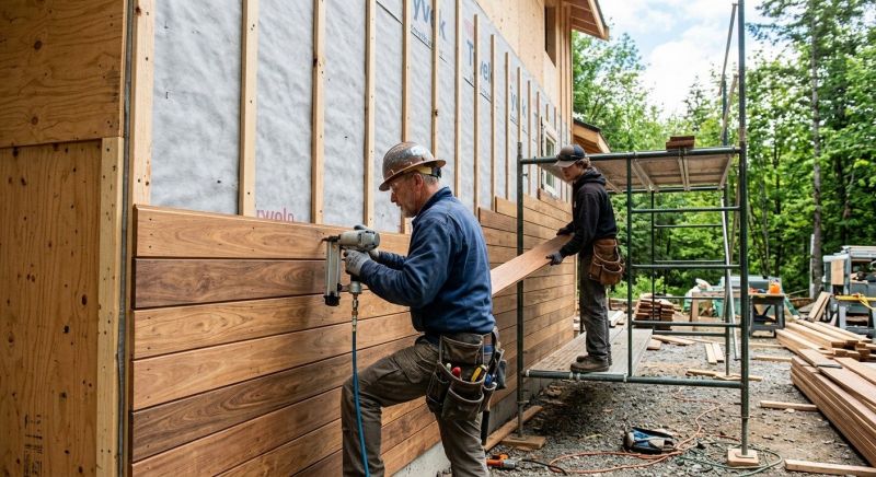 Hardwood Siding Installation in Hohenwald, TN