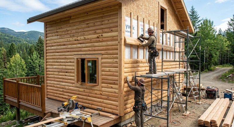 Log Siding Installation in Linden, TN