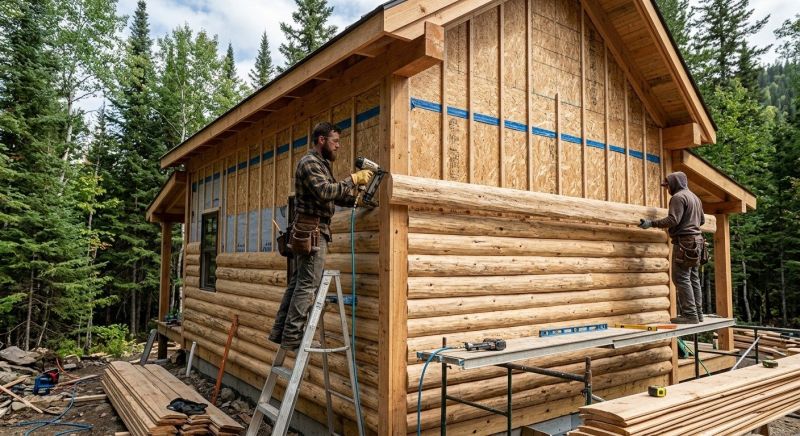 Log Siding Installation in Waynesboro, TN