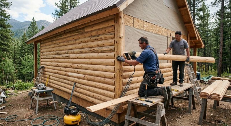 Log Siding Replacement in Hickman County, TN