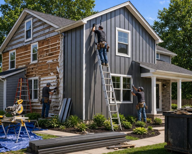 Vertical Siding Replacement in Hickman County, TN